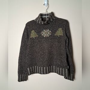 WOOLRICH Hickory Turtleneck Sweater Size Small - Cotton / Lambs Wool blend